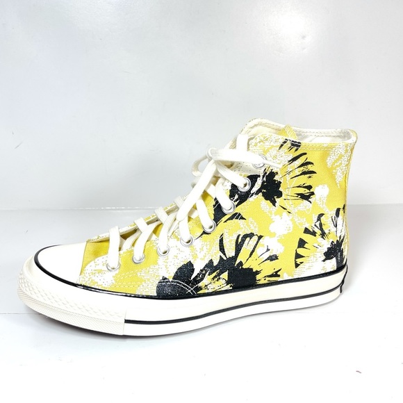 Converse Women's Chuck 70 Hi Top Shoes Saturn Gold Floral Canvas